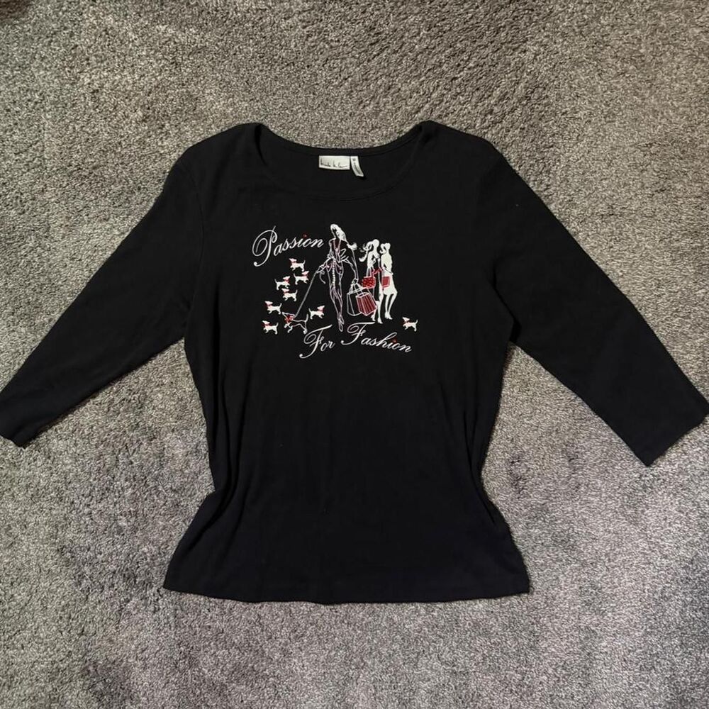 Nicole-miller Women's Black Shirt